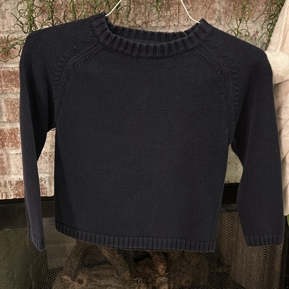Navy Blue Knit Sweater
